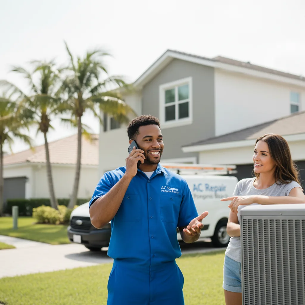 AC Repair Pompano Beach customer support in Great Neck Plaza